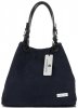 Kožené kabelka shopper bag Vittoria Gotti tmavě modrá V90047CH